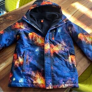 The Children's Place Galaxy Print Puffer Jacket